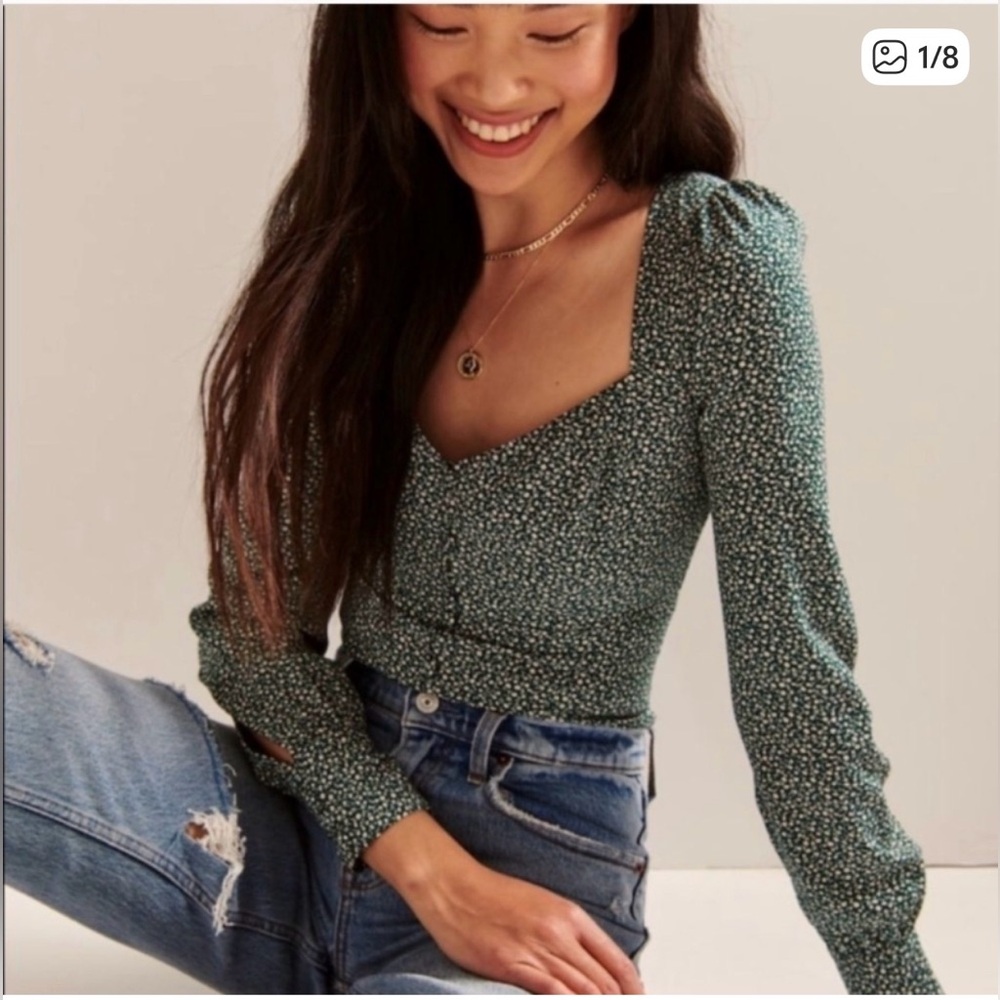 A&F blouse (green)